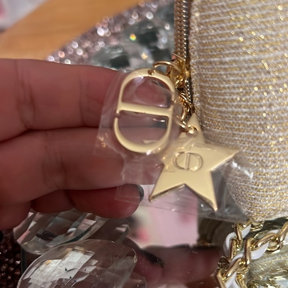 ⭐️⭐️- Dior Holiday 2024 Gold Pouch w- Adjustable Strap Added - Picture 4 of 8
